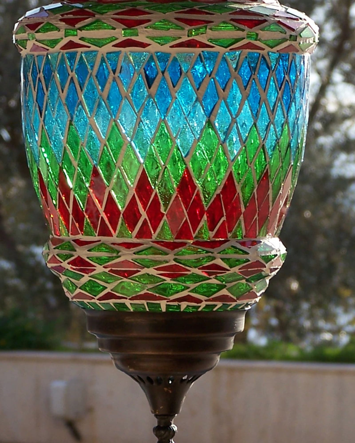Mozaik Aydınlatma — yüzey detayı
